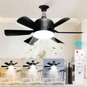 Socket Fan Light with Remote Control - Socket Ceiling Fan 18-In Ceiling Fans wit
