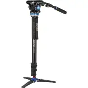 Benro A48FD Aluminum Monopod w/ 3-Leg Base & S6Pro Fluid Video