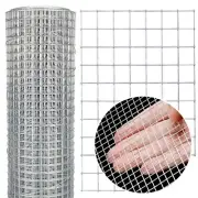 Hardware Cloth 4'' x 20' 1/2 in Galvanized Wire Mesh Roll (19 GA) Chicken Wir...