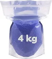 Silica Gel Beads Blue, 3-5mm (4.0 KG). Blue Silica Gel Beads Turn to Pink to Indicate Reactivation. Reusable Desiccant Beads Rechargeable Moisture Absorber Silica Gel