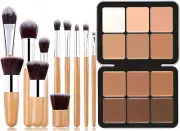Professional Makeup Cream Contour Palette, MKNZOME 12 Colours Concearler Full...