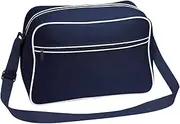 [BagBase] Retro Adjustable Shoulder Bag (18 litres) (UK Size: One Size) (French Navy/White)
