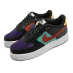 【NIKE 耐吉】休閒鞋 AIR FORCE 1 LV8 GS 大童 NBA WNBA 女鞋 黑紅 彩(DN4178-001)