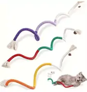 Catnip Rope Toys, Cotton Rope Cat Toys for Indoor Cat,Handmade Pet Chew Toy