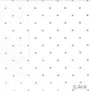 White and Silver Dot Large Napkins / Serviettes (Pack of 20)