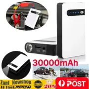 12V 30000mAh Portable Car Jump Starter Vehicle Charger Power Bank Battery Engine