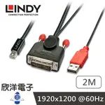 ※ 欣洋電子 ※ LINDY林帝 主動式 DVI-D TO MINI DISPLAYPORT 轉接線 2M (41997) DVI TO MINI DP