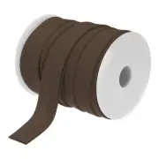 1 Inch Double Fold Bias Tape Continuous Bulk Bias Tape (Brown 25 Yards)