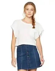 Rip Curl Women's Double Dose Top Size Medium Open Back White Vanilla - GSHBU8
