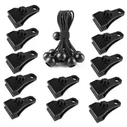 Large Tarp Clips Heavy Duty Lock Grip 12 PCs Tarp Big Heavy Duty Tarp Clips