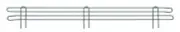 Metro L42N-4K3 Super Erecta 4" High Stackable Ledge for Wire Shelving, Metrosea