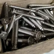 Screws Tapping Pack Of 200 Pieces Head Flared cross-Shaped 4X32 Mustad