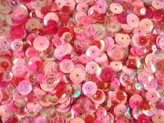 Sequins Cup Pink Mix Asst Sizes 20g Mixed Cupped Dancing Costumes