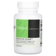 2 X DaVinci Laboratories of Vermont, Hepaticlear, 60 Capsules