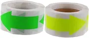 OFFSCH 2 Rolls Arrow Shaped Sealing Stickers of Self Adhesive Decorative for Present Box Packing Labels Fluorescent for Envelopes DIY Crafting