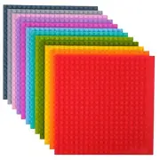 Classic Baseplates, 12 Color 6x6, 12 Piece