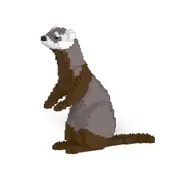 Jekca Animals - Ferret 25cm