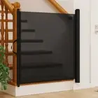 Retractable Dog Safety Gate Indoor Outdoor 1175x125cm Black
