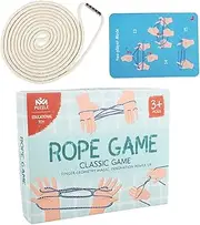 HEALSOPTHY 1Set Cradle Rope Game Engaging Finger Strings for Cooperative Activity for Parties and Educational Fun Develops Grasping Coordination and Cognitive Skills