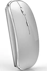 Wireless Mouse for MacBook Pro, MacBook Air, Laptop, Desktop, Chromebook, Win7/8/10/11, PC - Silver
