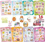 Easter Stickers, 202PCS Easter Stickers for Kids, Easter Egg Stickers, Easter Bunny Stickers for Party Favors, Easter Decorations Sticker, Easter Party Sets