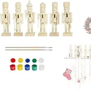 Unpainted Nutcracker, Blank Wooden Soldier Ornament, Nutcracker Puppet, Nutcracker Figures, Paint Your Own Nutcracker, Crafting Activity Kit, Kids Art Project, Seasonal Decor Craft, Creativ
