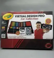 Crayola Kids Art Carry Case Colouring Pencils Markers 60+ Pieces Drawing Set Kit