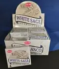 "WHITE SAGE” Dhoop Incense Cones HEM Brand (12 Packets = 120pcs Cones) Bulk Box