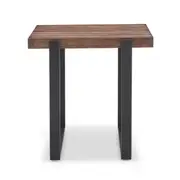 Cottage Lamp Table - Rustic Pine/Black