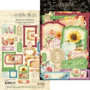 Graphic 45 SEASON TO CELEBRATE 30pc Chipboard Tags & Frames Calendar