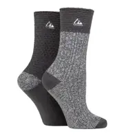 STORM BLOC 2Pk Super Soft Crew Socks -Womens 4-8