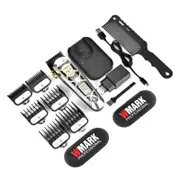 Exclusive Wireless Charging Barber Professional Men's Barber Tool Type-C Interface with Base Electric Clipper (Black)