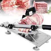 Meat Slicers for Home Use, Frozen Meat Slicer Hand Slicing Machine Stainless Steel Frozen Beef Mutton Bacon Meat Cutter Vegetable Fruit Meat Cleaver for Home Kitchen and Commercial Use