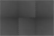 VRAXO Floor Mats 6 pcs 2.16 m² EVA Foam Black -2.3KG,92461