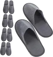 [VALICLUD] 10Pairs Disposable Hotel Slippers for Men and Women Portable Non Slip Indoor Slippers Travel and Home Use Soft Material Essential for Guests and Hotels