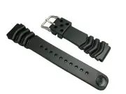 Seiko Urethane Black Band 22mm DAL0BP New Japan F/S