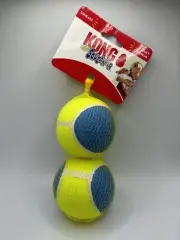 KONG Ultra Squeakair Tennis Balls LARGE 2pack Durable Squeaky Dog Fetch Toy 3"