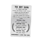 Alotozo Son Christmas Wallet Card - To My Son Remember I Love You Son Gifts