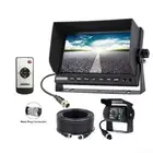 7" Monitor Speaker 12V/24V 4 PIN CCD Reversing Camera Rearview with Mic Caravan