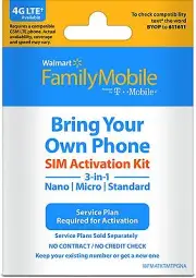 Nano Walmart Family Mobile Iphone 6 7 Plus Powered By T-Mobile Sim Card
