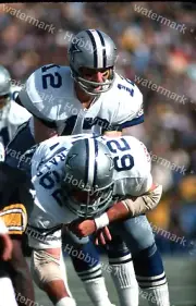 ROGER STAUBACH Super Bowl COWBOYS vs STEELERS 1976 NFL Original 35mm Photo Slide