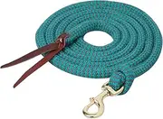 Weaver Leather Ecoluxe Bamboo 10ft Lead Rope w/Snap Turq/Charc N/A