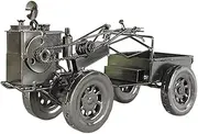 GETAJGHSD Metal Walking Tractor Model Vintage Tractor Adornment Lightweight and Safe for Long-Term Use