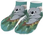 [QMNVBDS] Koala Vine Cartoon Socks Ankle Length Socks Casual Short Socks for Women Men Low Cut Sports Socks Running Socks No Show Socks Ankle Socks Athletic Socks Workout Socks, Style, One Size, Style