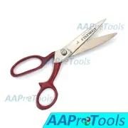 AAPRO 7" Tailors Scissors Fabric Cutting Red Color Handle Stainless Steel