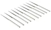 10pc 2.75" Tapered Diamond Bead Reamer Bit Set High Speed Lapidary Rotary Tool