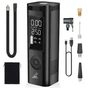 Tire Inflator Portable Air Compressor 150PSI Air Pump 7800mAh Tire Pump 3x Fa...