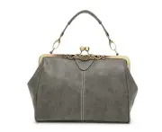 New Women's Handbags Diagonal Cross Bag Grey