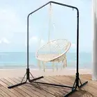 Handmade Tassel Hammock Chair Garden Outdoor Hanging Seat With Steel Frame Stand
