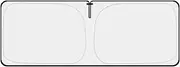 Car Windshield Sun Shade Compatible with Ford Bronco 2021 2022 2023 Window Sunshade 2/4 Door Sun Visor Protector Foldable Shades Accessories